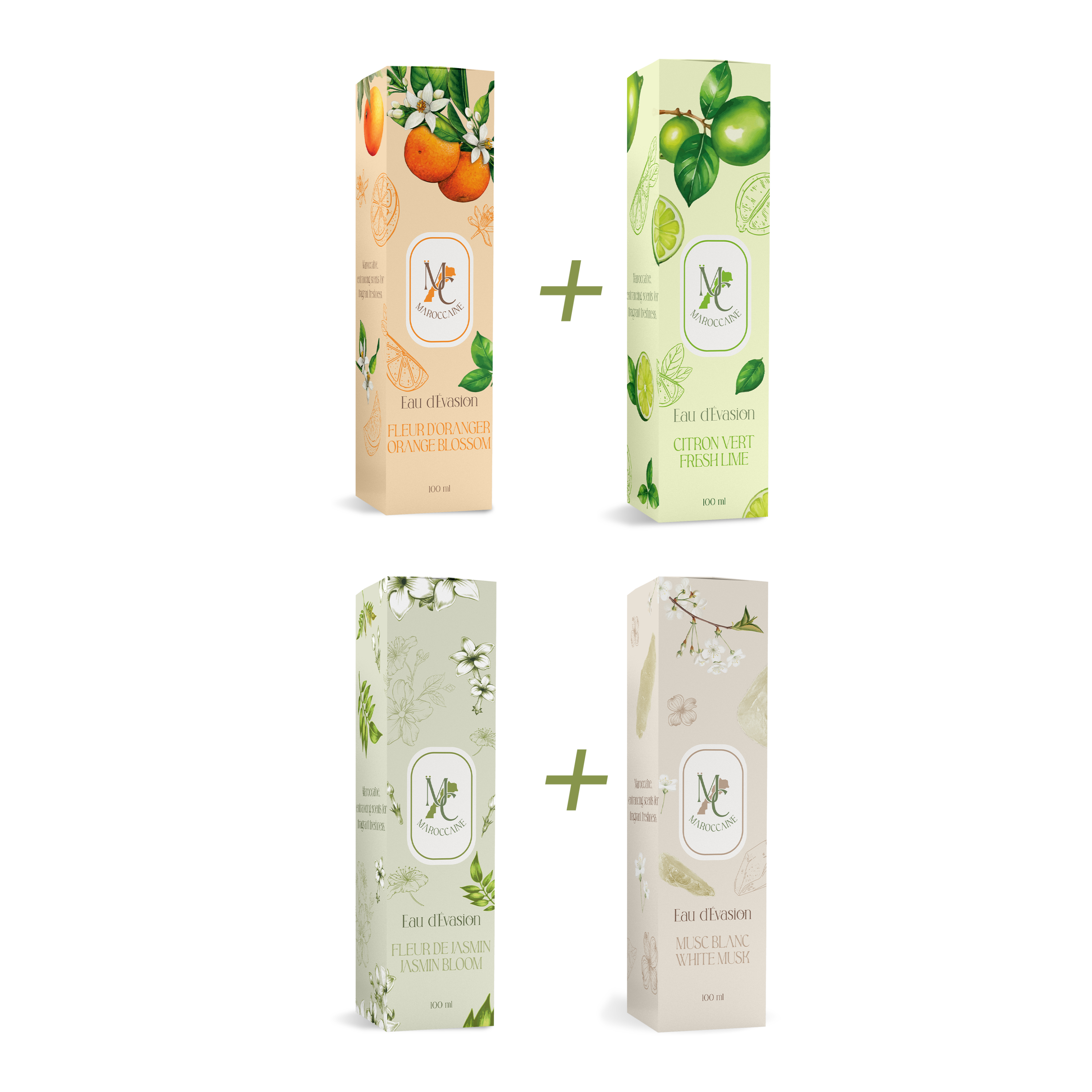 Combo 4 Parfums 100 mL