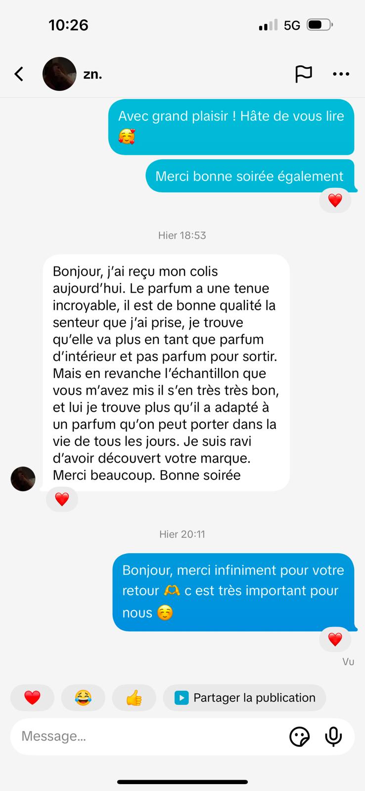 Avis cliente Maroccaine 8